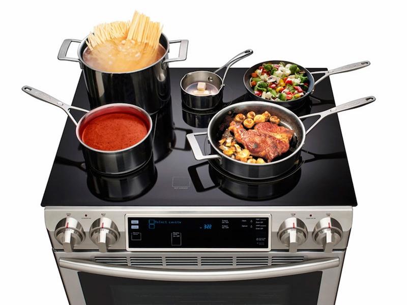 5.8 cu. ft. Slide-In Electric Range with Flex Duo™ & Dual Door in Stainless Steel