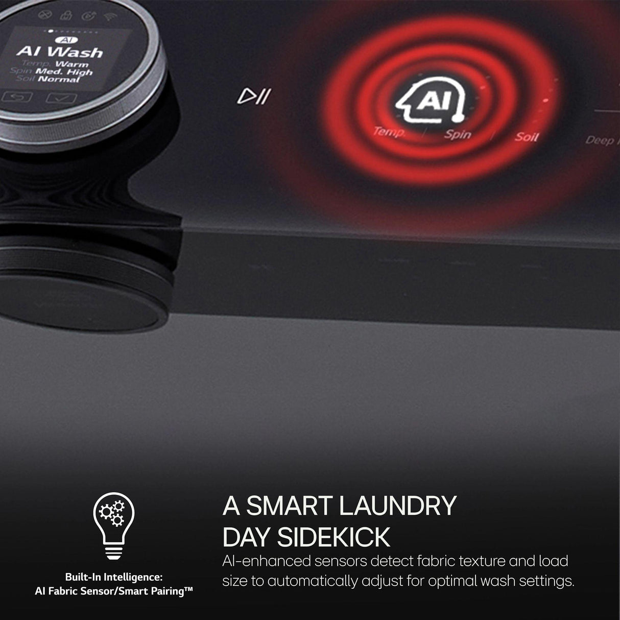 5.5 cu.ft. Mega Capacity Smart Top Load Washer with Impeller, EasyUnload™, AI Sensing, ezDispense®, Water Faucet & LCD Digital Dial Control