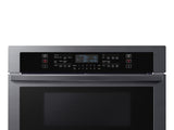 30" Microwave Combination Wall Oven in Black Stainless Steel