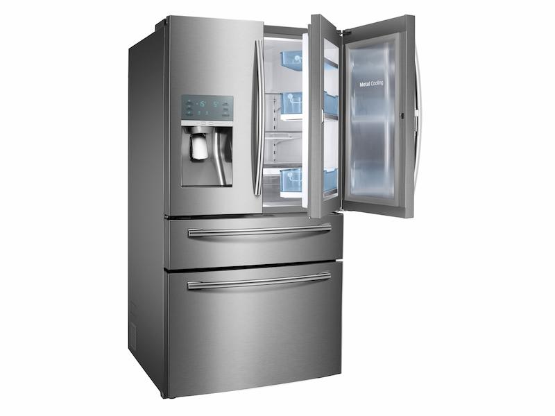 28 cu. ft. Food Showcase 4-Door French Door Refrigerator in Stainless Steel