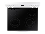 6.3 cu. ft. Smart Freestanding Electric Range with Steam Clean in White