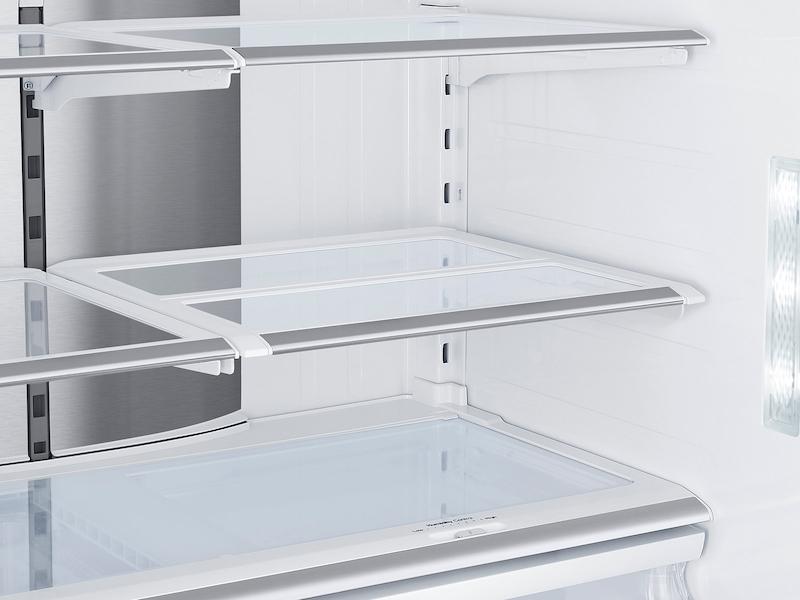 22 cu. ft. Food Showcase Counter Depth 4-Door French Door Refrigerator in Stainless Steel