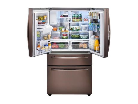22 cu. ft. Food Showcase Counter Depth 4-Door French Door Refrigerator in Tuscan Stainless Steel