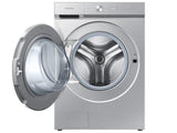 Bespoke 5.3 cu. ft. Ultra Capacity Front Load Washer with AI OptiWash™ and Auto Dispense in Silver Steel