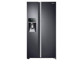 22 cu. ft. Food Showcase Counter Depth Side-by-Side Refrigerator with Metal Cooling in Black Stainless Steel