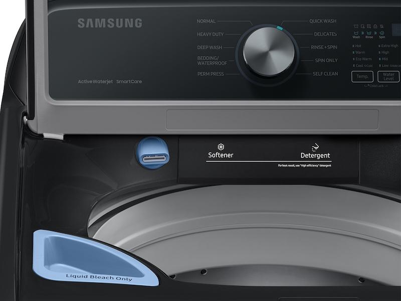 4.4 cu. ft. Top Load Washer with ActiveWave™ Agitator and Active WaterJet in Brushed Black