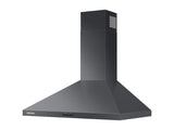 30" Wall Mount Hood in Black Stainless Steel
