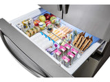 22 cu. ft. Food Showcase Counter Depth 4-Door French Door Refrigerator in Stainless Steel