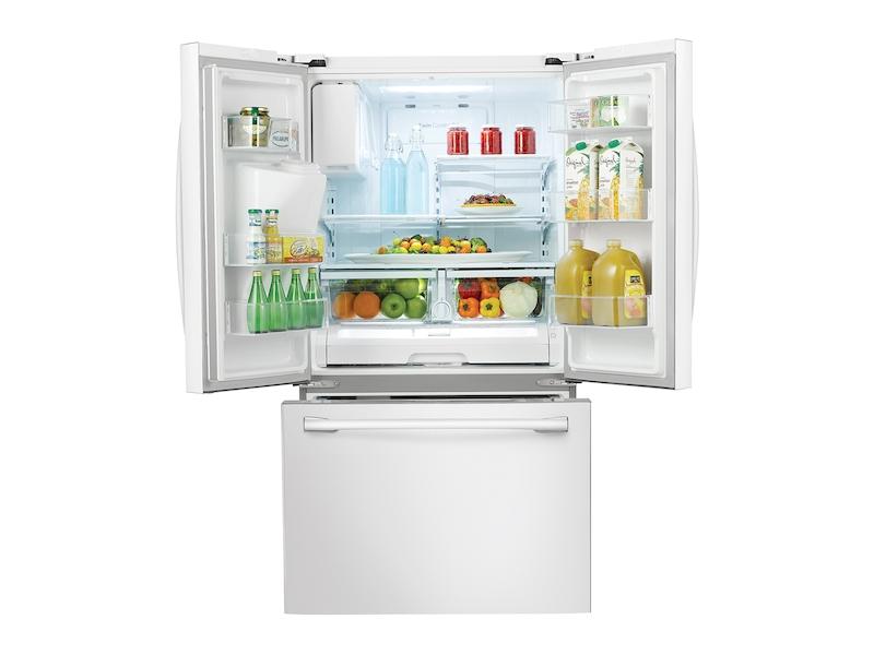 25 cu. ft. French Door Refrigerator with External Water & Ice Dispenser in White