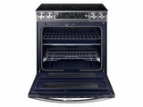 5.8 cu. ft. Slide-In Electric Range with Flex Duo™ & Dual Door in Black Stainless Steel