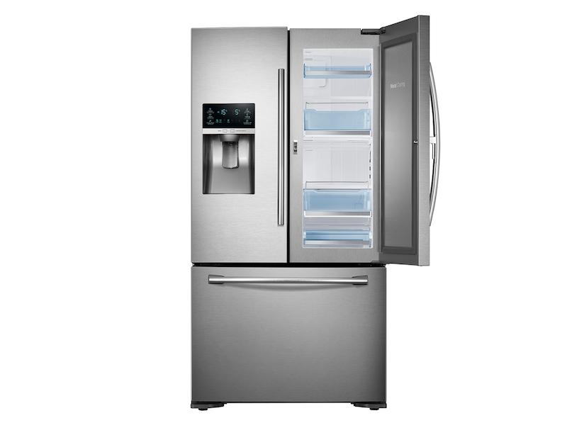23 cu. ft. Food Showcase Counter Depth 3-Door Refrigerator in Stainless Steel