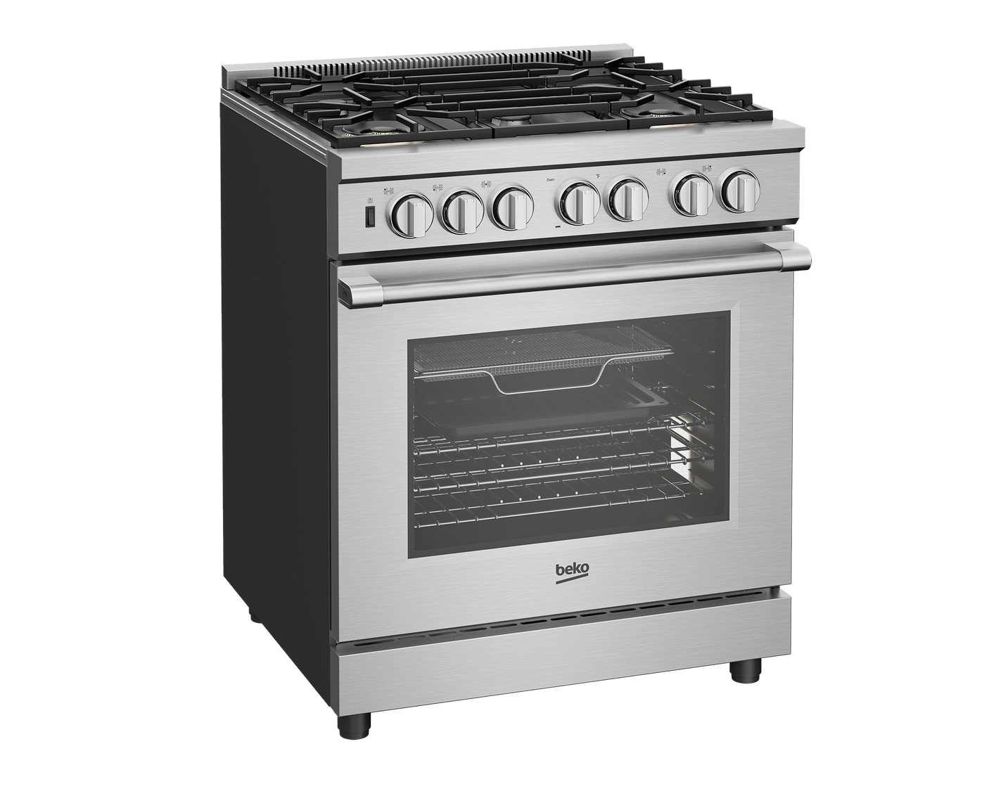30" Stainless Steel Pro-Style Dual Fuel Range