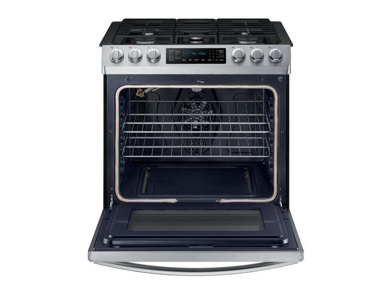 5.8 cu. ft. Slide-in Gas Range with Convection in Stainless Steel