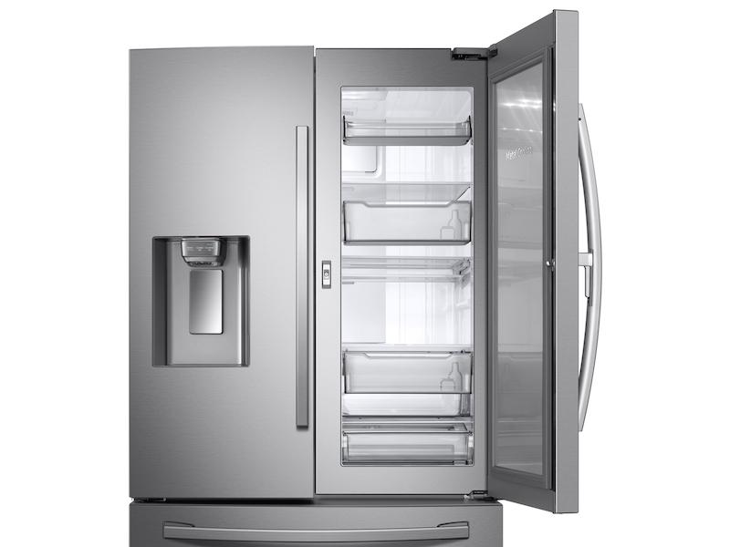 28 cu. ft. 3-Door French Door, Full Depth Refrigerator with Food Showcase in Stainless Steel