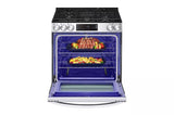 5.8 cu.ft. Gas Single OvenSlide-in Range, EasyClean® plus Self Clean, ThinQ™, Printproof™ StainlessSteel