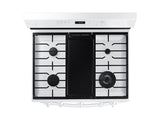 6.0 cu. ft. Smart Freestanding Gas Range with Integrated Griddle in White