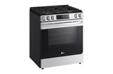 5.8 cu.ft. Gas Single OvenSlide-in Range, EasyClean® plus Self Clean, ThinQ™, Printproof™ StainlessSteel