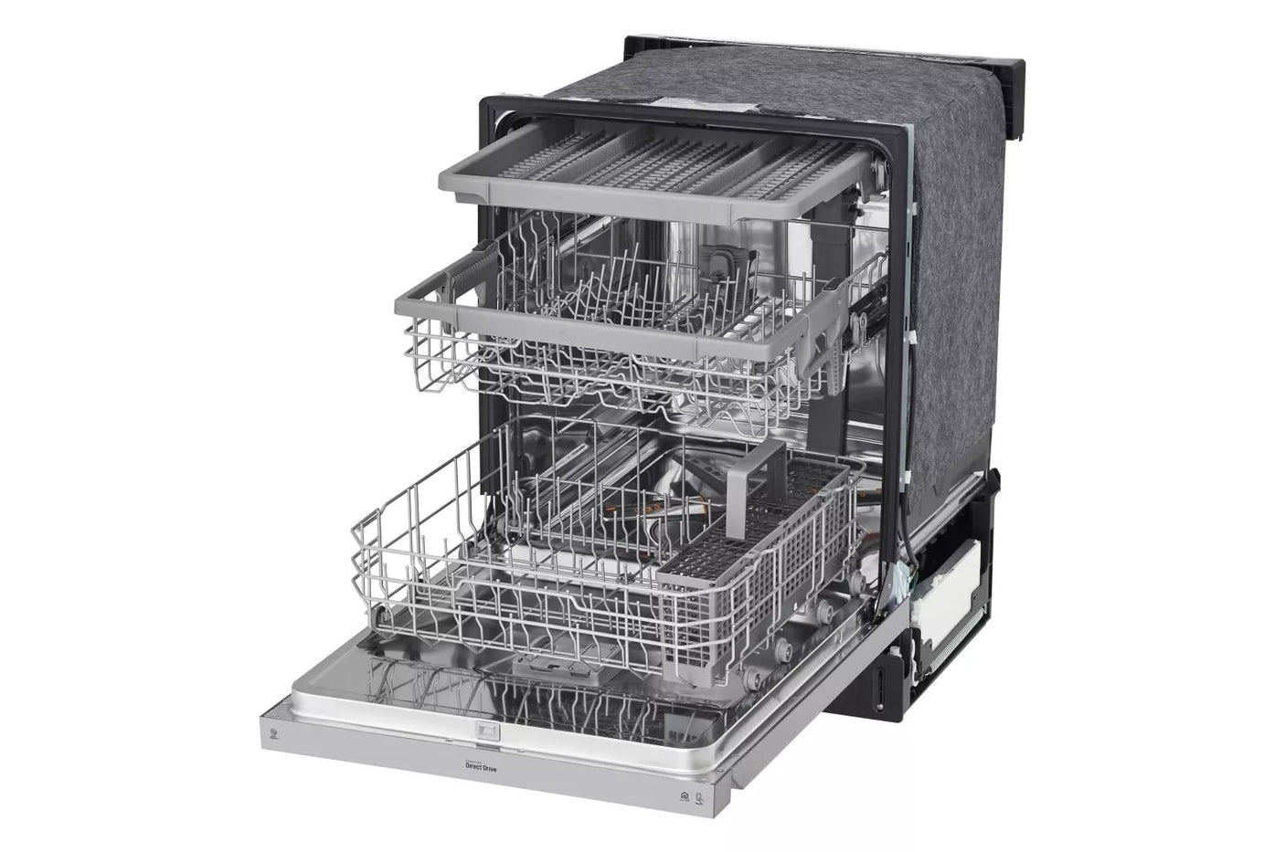 24-inch Wide QuadWash™ Front Control Dishwasher - Stainless Steel