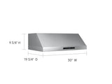 30" Under Cabinet Hood in Stainless Steel