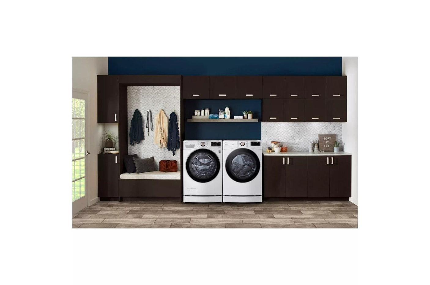 7.4 cu. ft. Large Capacity Front Load Gas Dryer - White