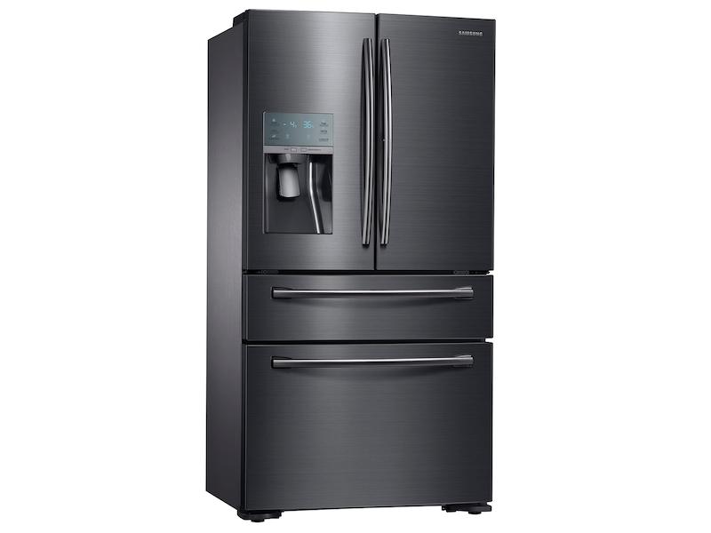 22 cu. ft. Food Showcase Counter Depth 4-Door French Door Refrigerator in Black Stainless Steel