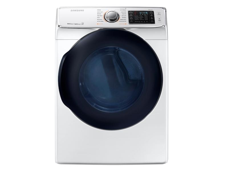 7.5 cu. ft. Smart Gas Dryer with MultiSteam™ in White
