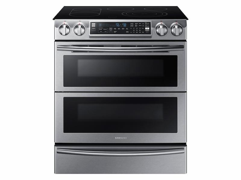 5.8 cu. ft. Slide-In Electric Range with Flex Duo™ & Dual Door in Stainless Steel