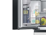 Bespoke 4-Door French Door Refrigerator (23 cu. ft.) with AutoFill Water Pitcher in White Glass
