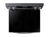 5.9 cu. ft. Freestanding Electric Range with True Convection & Steam Assist in Black Stainless Steel