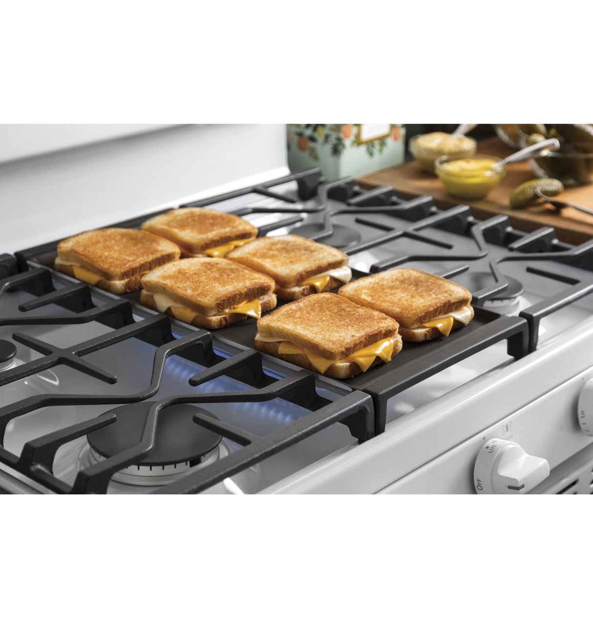 GE® 30" Free-Standing Gas Double Oven Convection Range