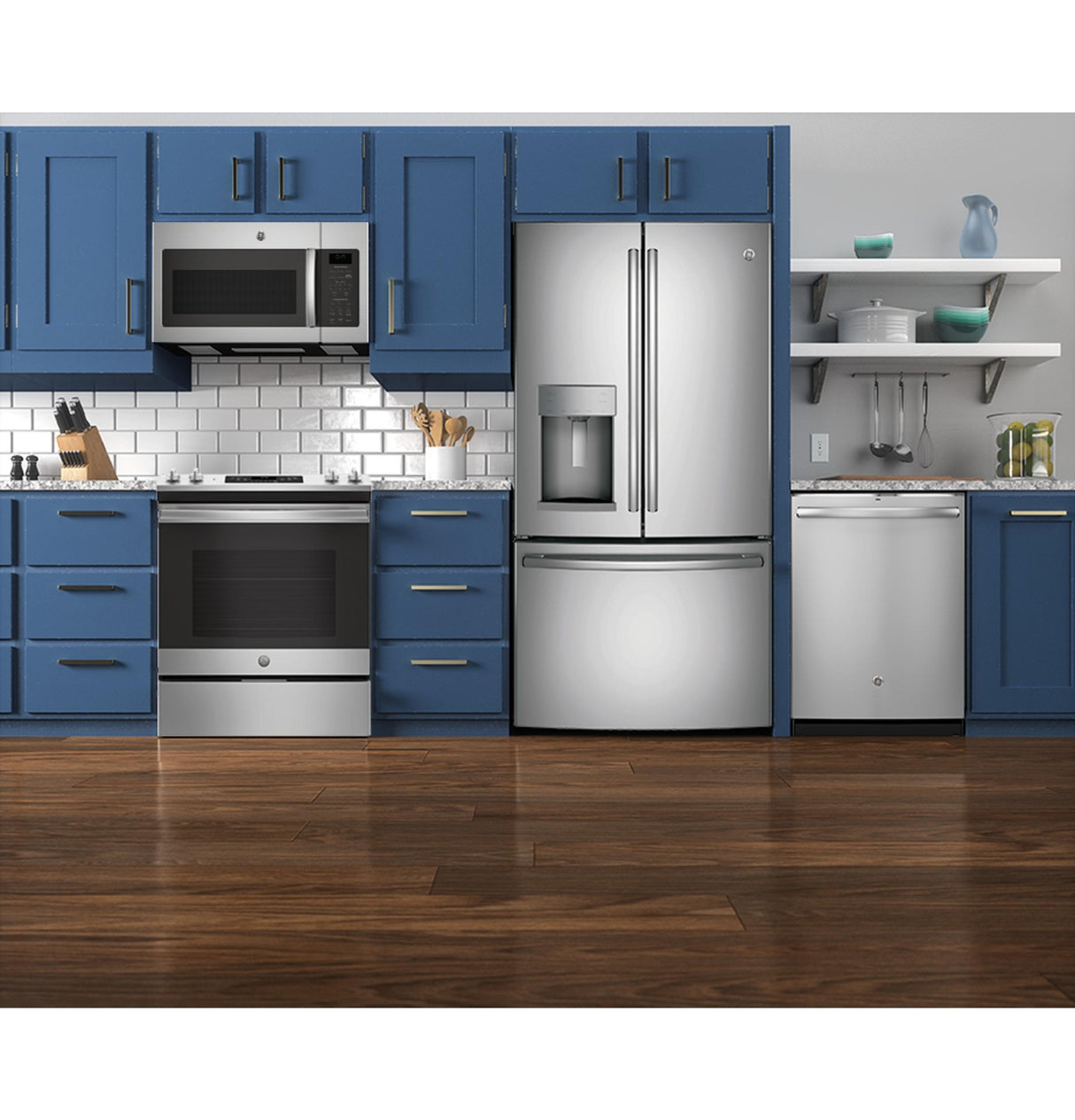 GE® 27.8 Cu. Ft. French-Door Refrigerator with Door In Door