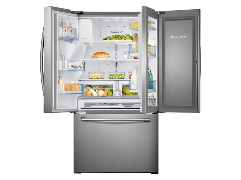28 cu. ft. Food Showcase 3-Door French Door Refrigerator in Stainless Steel