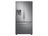 27 cu. ft. Large Capacity 3-Door French Door Refrigerator with External Water & Ice Dispenser in Stainless Steel