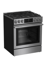 30" Stainless Steel Slide-In Dual Fuel Range