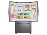 28 cu. ft. Large Capacity 3-Door French Door Refrigerator with Internal Water Dispenser in Stainless Steel