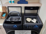 7.5 cu. ft. Smart Gas Dryer with FlexDry™ in Black Stainless Steel
