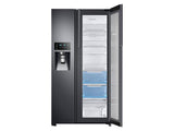 22 cu. ft. Food Showcase Counter Depth Side-by-Side Refrigerator with Metal Cooling in Black Stainless Steel