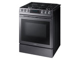 5.8 cu. ft. Slide-in Gas Range with Convection in Black Stainless Steel