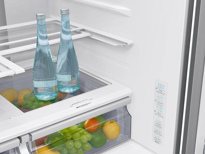 22 cu. ft. Food Showcase Counter Depth 4-Door French Door Refrigerator in Stainless Steel
