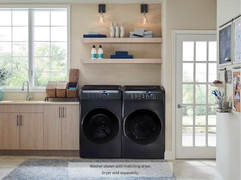 5.5 cu. ft. Smart Washer with FlexWash™ in Black Stainless Steel