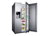 25 cu. ft. Food Showcase Side-by-Side Refrigerator with Metal Cooling in Stainless Steel