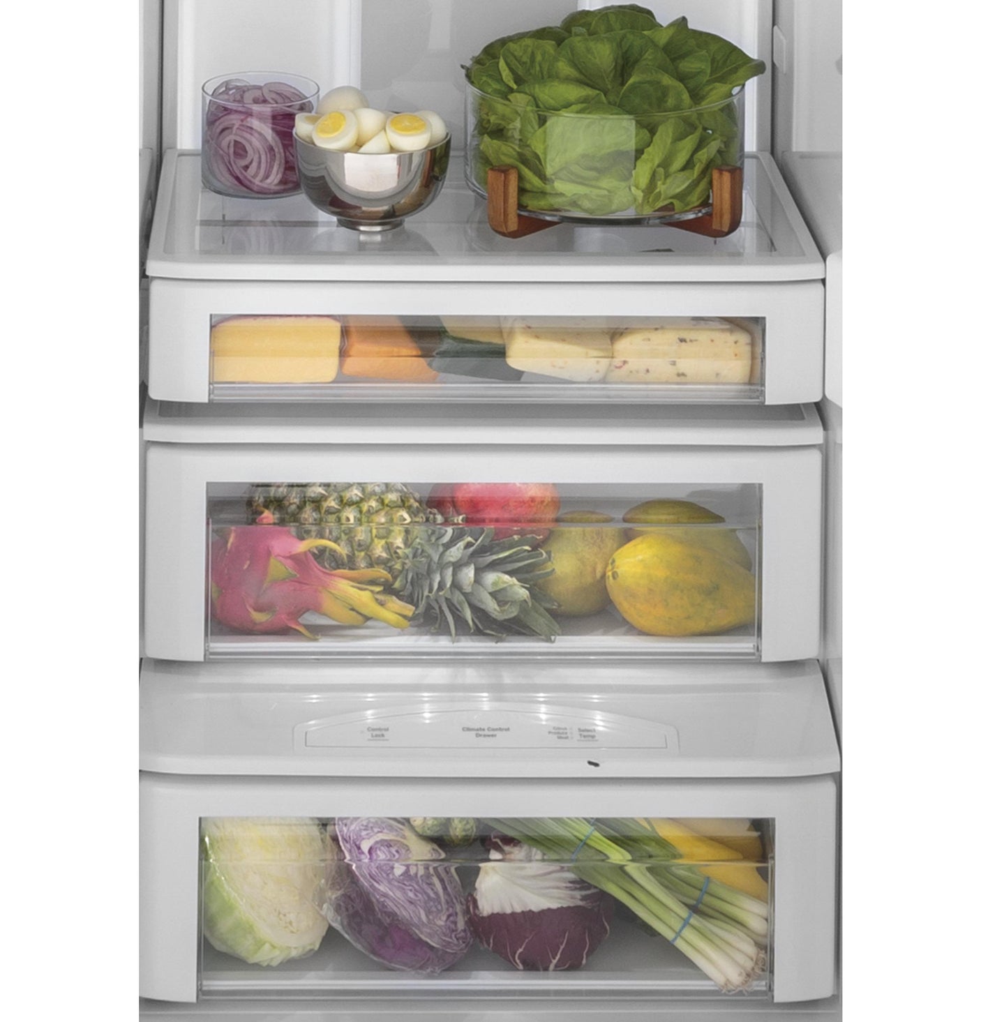 GE Profile™ Series 48" Smart Built-In Side-by-Side Refrigerator with Dispenser