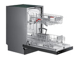 Whisper Quiet 46 dBA Dishwasher in Black Stainless Steel