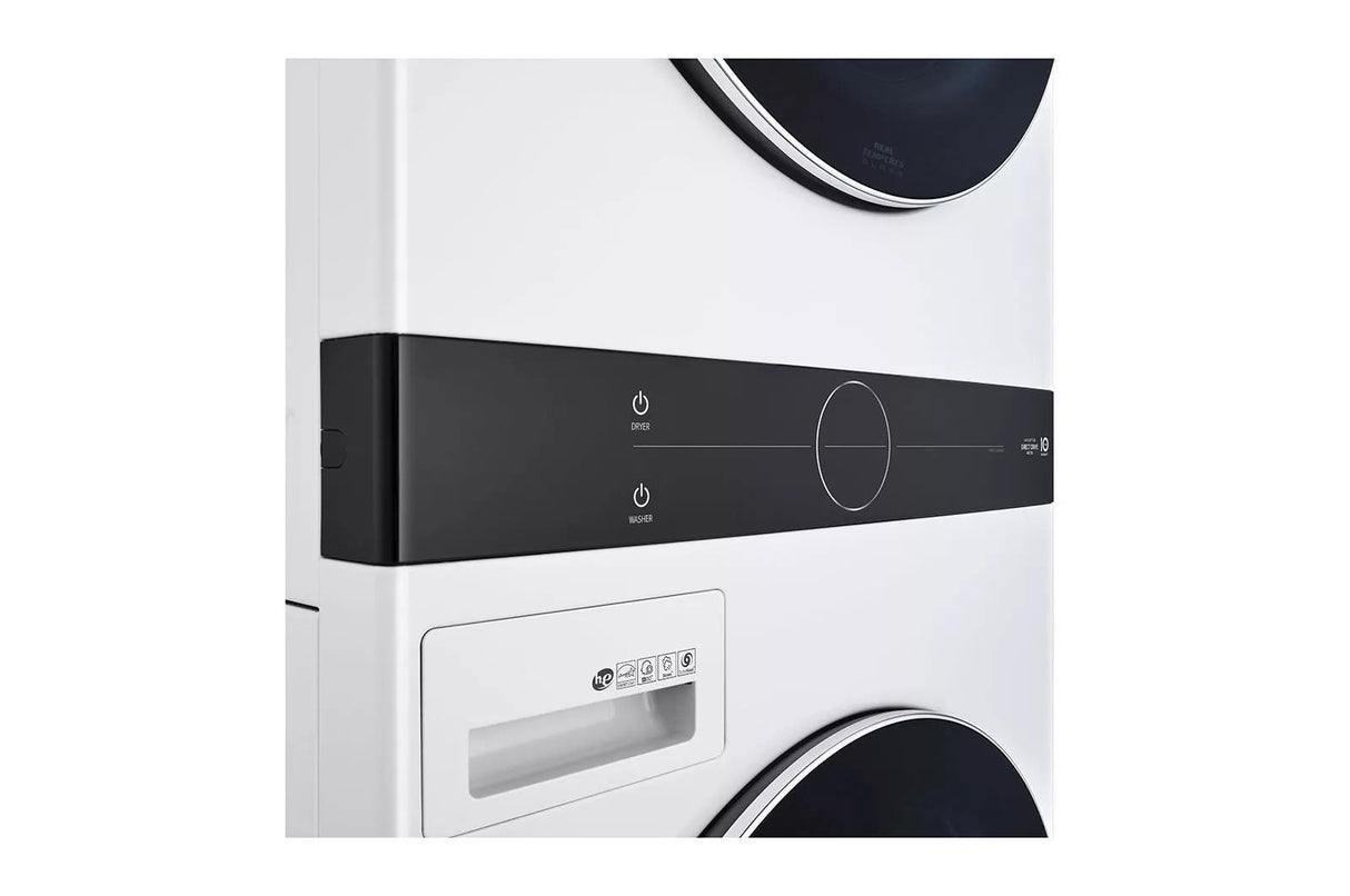 Single Unit Front Load LG WashTower™ with Center Control™ 4.5 cu. ft. Washer and 7.4 cu. ft. Gas Dryer