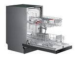Whisper Quiet 46 dBA Dishwasher in Black Stainless Steel