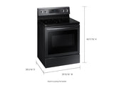 5.9 cu. ft. Freestanding Electric Range with Air Fry and Convection in Black Stainless Steel