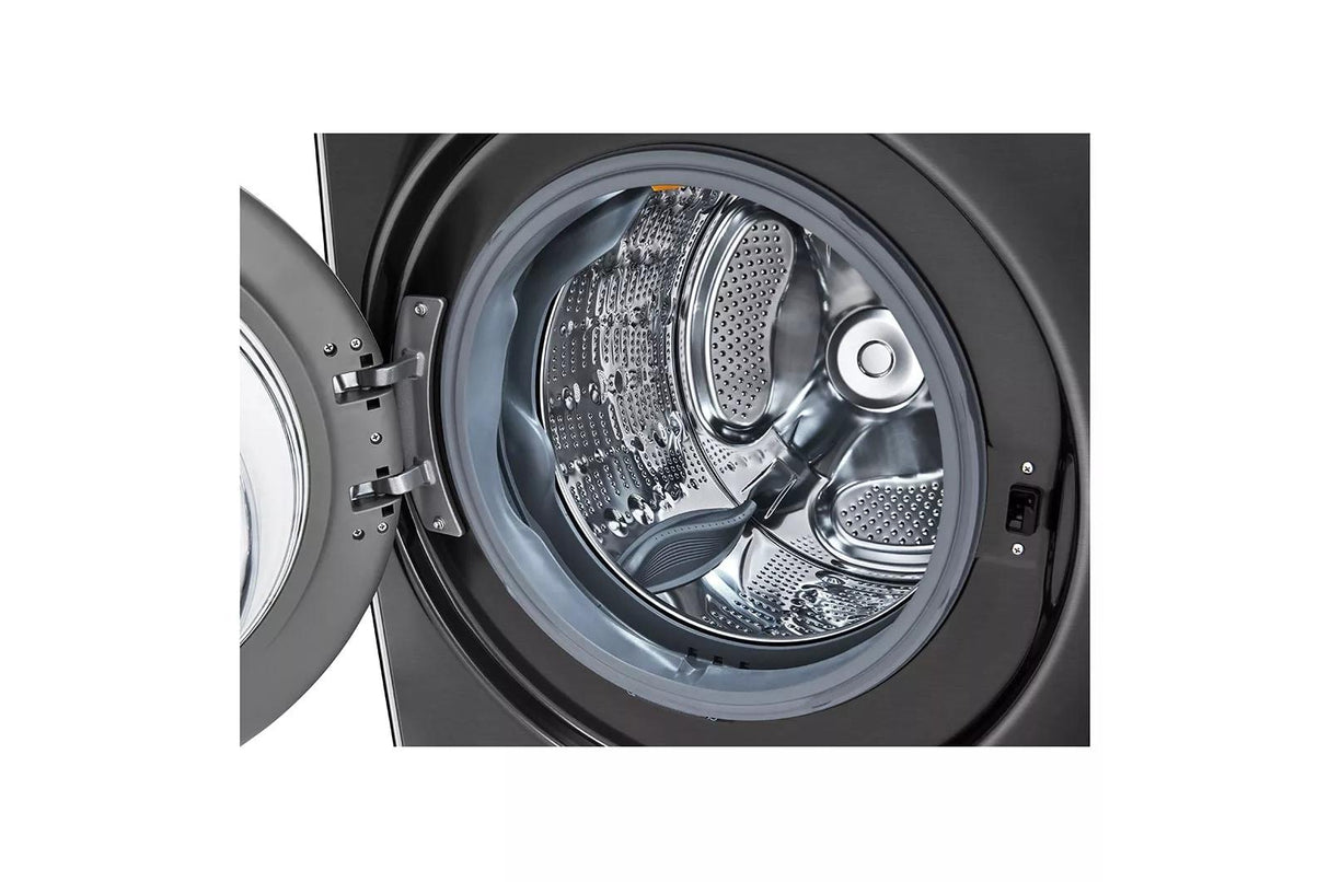 LG 4.5 cu. ft. Ultra Large Capacity Front Load Washer - Black Steel