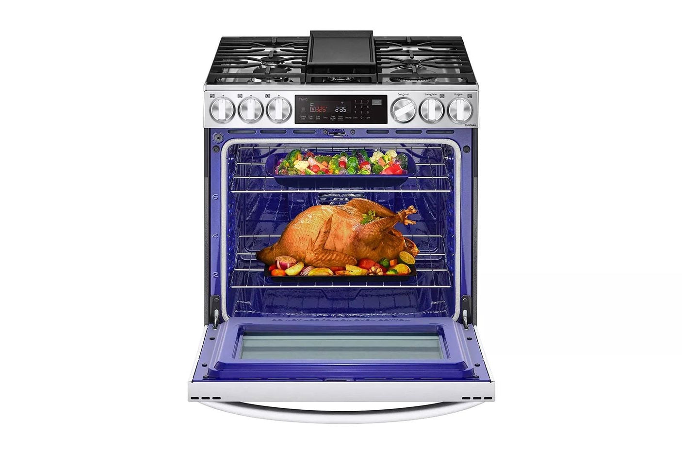 6.3 cu. ft. Smart Dual Fuel Slide-in Range with InstaView®, ProBake Convection®, Air Fry and Air Sous Vide