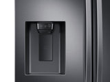 27 cu. ft. Large Capacity 3-Door French Door Refrigerator with External Water & Ice Dispenser in Black Stainless Steel
