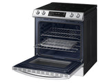 Bespoke 6.3 cu. ft. Smart Rapid Heat Induction Slide-in Range with Air Fry & Convection+ in White Glass